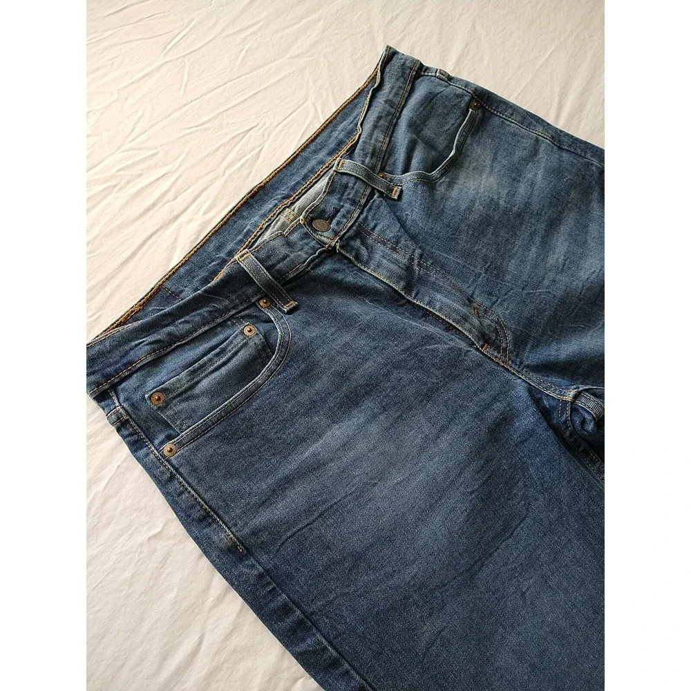 Levi's 514 Men's 36x32 Medium Wash Slim Straight Fit Stretch Denim Blue Jeans